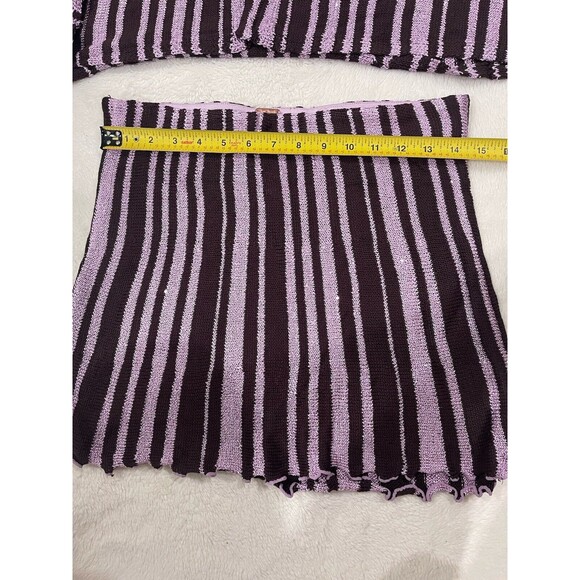Free People Beach Bash Sweater Set Chocolate Plum Combo Size S Small $198 NWOT - Picture 4 of 12